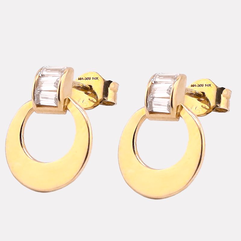 Aretes Circulo C/p Bcas 1.8g
